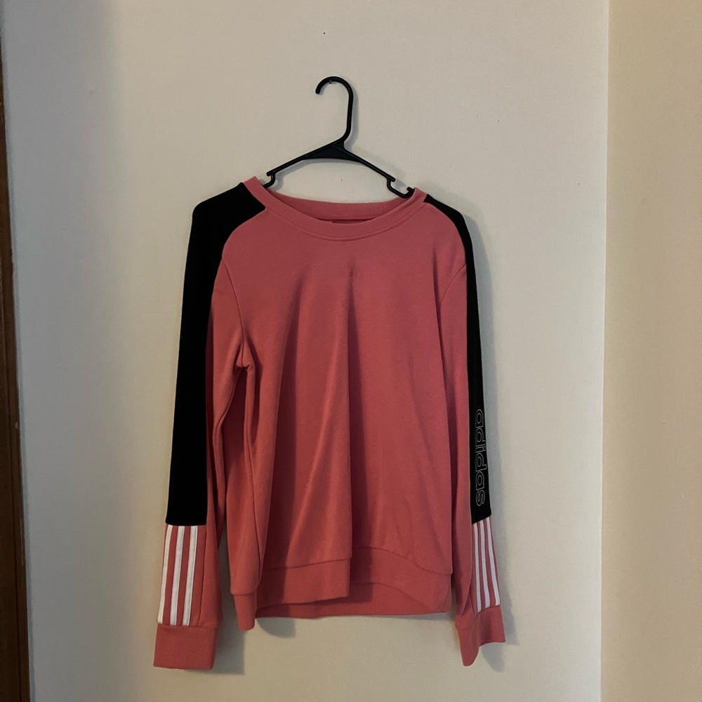 Adidas pink /navy sweatshirt size M NWOT
